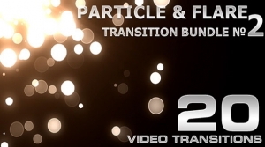 HD Video Transition. Particle & Flare