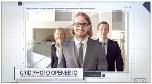 Grid Photo Opener - Corporate Slideshow - After Effects Project